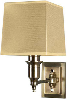 Однорожковое бежевое бра с абажуром из ткани Eichholtz Lamp Lexington Single