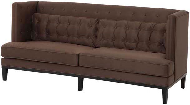 Кожаный диван Eichholtz Sofa Gloria бронзового оттенка
