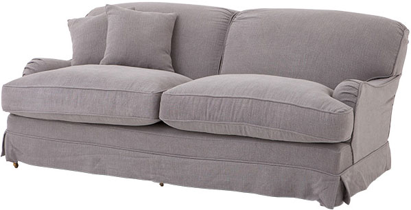 Серый льняной диван Eichholtz Sofa Highbury