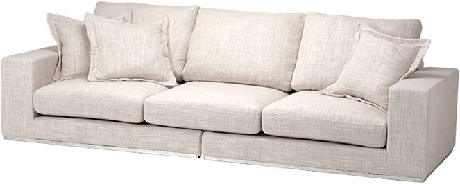 Светло-серый диван из ткани Eichholtz Sofa Michael Douglas