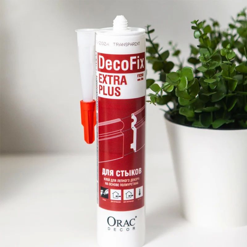 Клей Orac DecoFix Extra Plus FX200 для стыков полиуретановых и дюрополимерных плинтусов