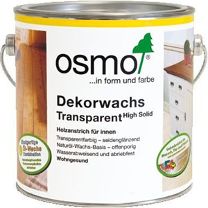 Прозрачное цветное масло для паркета и мебели Osmo Dekorwachs Transparent