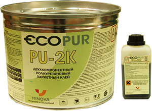Двухкомпонентный полиуретановый клей для паркета Minova Carbo Pur20 (Ecopur PU-2K)