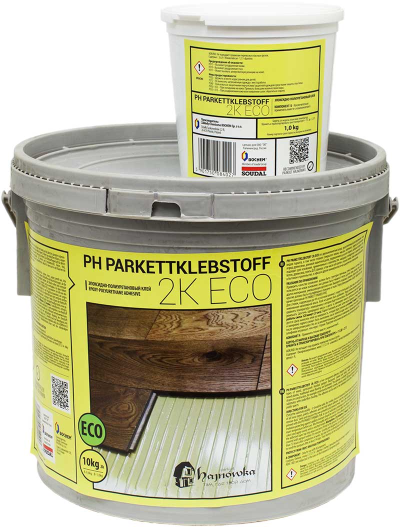 Эпоксидно-полиуретановый двухкомпонентный клей для паркета Bochem PH Parkettklebstoff 2K Eco