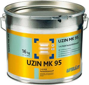 Однокомпонентный полиуретановый клей для паркета Uzin MK 95