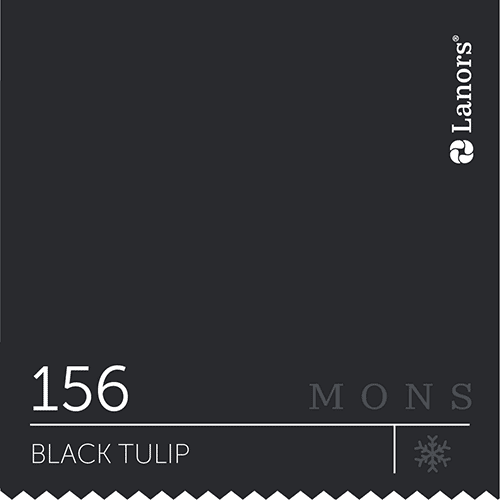 Краска Lanors Mons 156 Black Tulip / Черный тюльпан