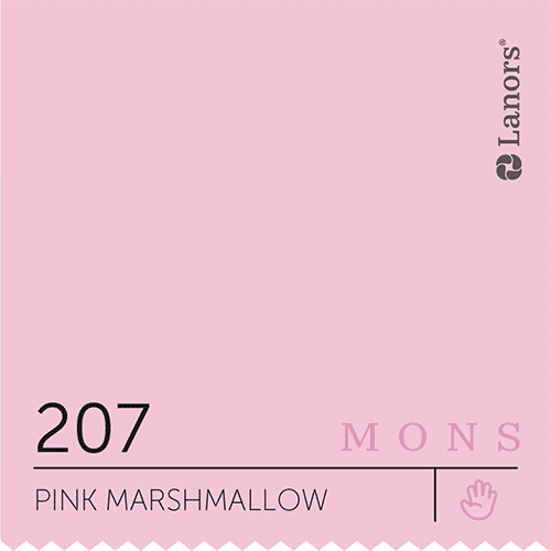 Краска Lanors Mons 207 Pink Marshmallow / Розовый зефир