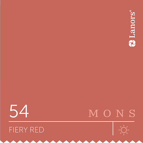 Краска Lanors Mons 54 Fiery Red / Огненно-красный