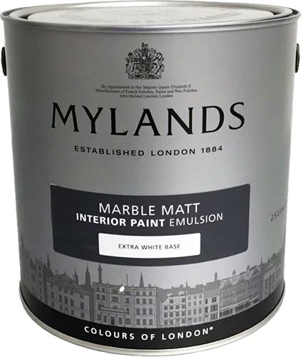 Краска Mylands Marble Matt Emulsion для стен и потолка