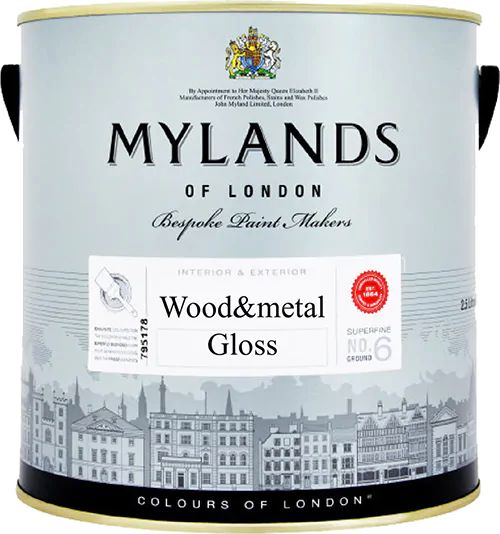 Краска Mylands Wood & Metal Gloss для дерева и металла глянцевая