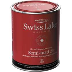 Краска для ванной и кухни полуматовая Swiss Lake Semi-matt 20