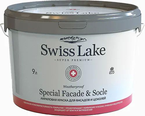 Краска Swiss Lake Special Facade & Socle акриловая для фасадов