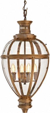 Изящный фонарь из латуни и стекла Eichholtz Lantern Arcadia
