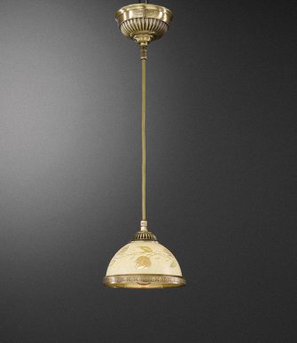Подвесные светильники из бронзы в классическом стиле со стеклянным плафоном