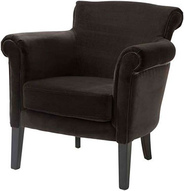 Мягкое кресло из темно-глиняного бархата Eichholtz Chair Club Denver