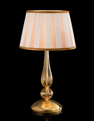 Настольная лампа с абажуром Sylcom 1422/35 из муранского стекла