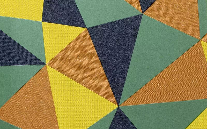 Виниловые обои Andrea Rossi Arlequin 54307-7 разноцветные треугольники