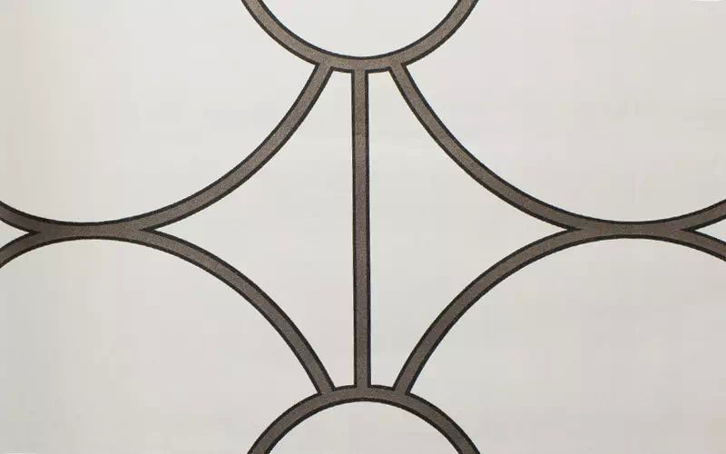 Флизелиновые обои A.Westenberg Geometric FS-LL-022 белые с круговым орнаментом