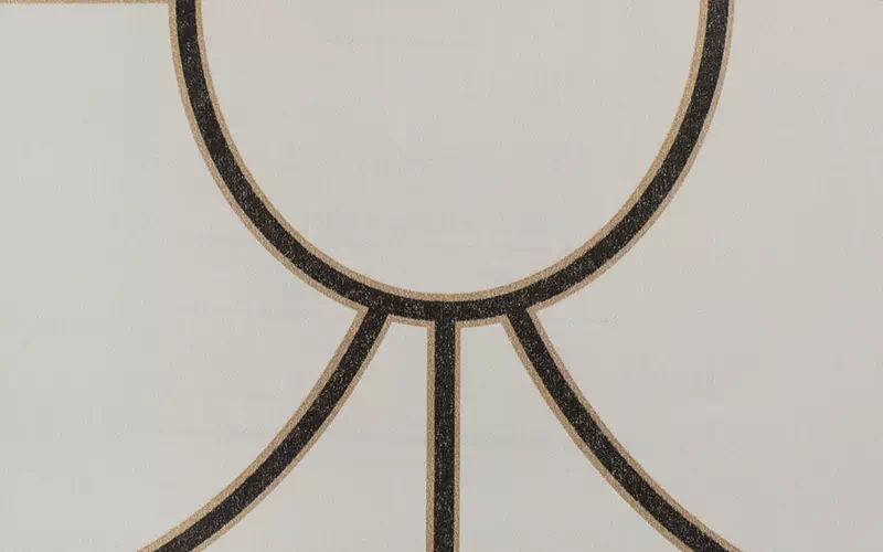 Флизелиновые обои A.Westenberg Geometric FS-LL-025 белые с круговым орнаментом