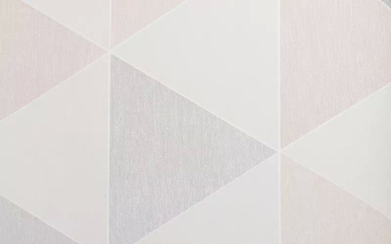 Бумажные обои Arthouse Geometrics, Checks & Stripes 908204 розовые треугольники