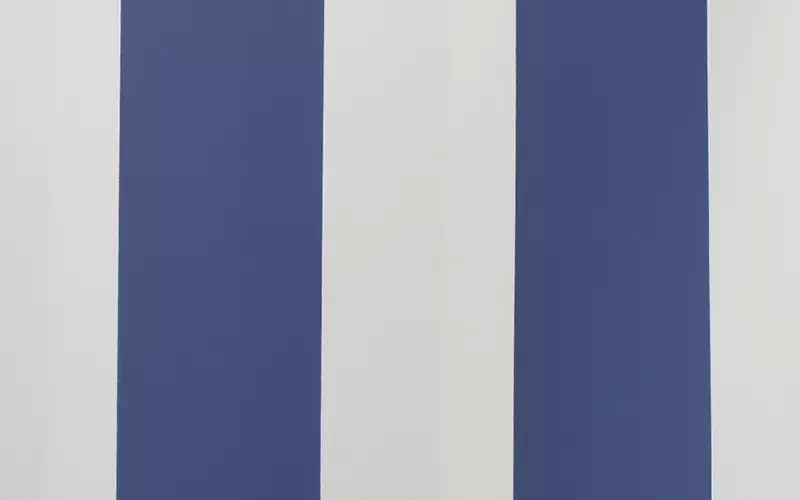 Бумажные обои York Waverly Stripes SV2604 в синюю широкую полоску