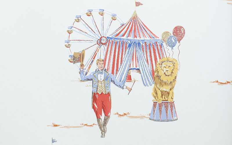Обои для детской Arthouse Imagine Fun 2 696001 с дрессировщиком цирка