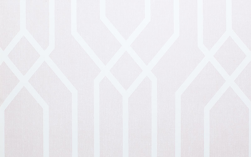 Бумажные обои Arthouse Retro House 908208 пастельно-розовые с плетеным геометрическим узором