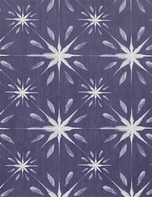Флизелиновые обои Aura Anthologie G56295 глубокого фиолетового цвета со звездным узором