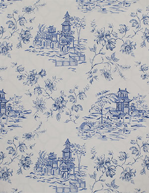 Белые обои для стен с синим рисунком Aura Charming Prints FD22219