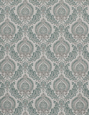 Обои для стен с серо-зеленым дамасским узором Aura Charming Prints FD22229