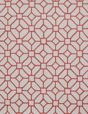 Флизелиновые обои с геометрическим узором красного цвета Aura Charming Prints FD22240