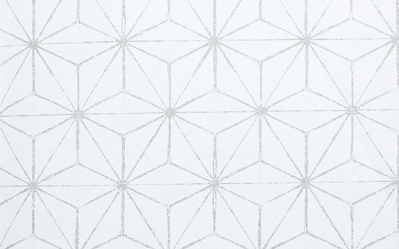 Флизелиновые обои Aura East West Style 24310 белые с серым геометрическим узором