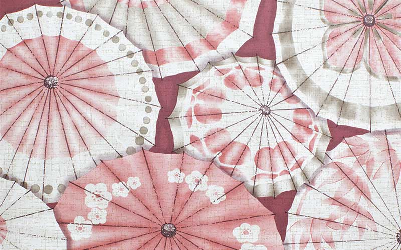 Флизелиновые обои Aura East West Style 24359 с вишневыми зонтиками