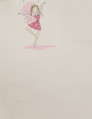 Светло-розовые флизелиновые обои с танцующими феями Aura Forever Young H2911803