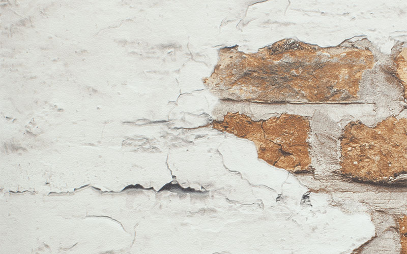 Бледно-лавандовые флизелиновые обои Aura Grunge G45352 со старой кирпичной стеной