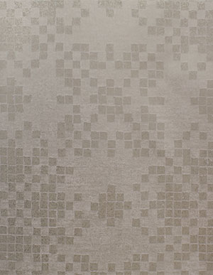 Перламутрово мышино-серые обои с имитацией старой мозаики Aura Indo Chic G67396