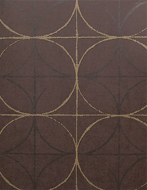 Серовато-коричневые обои для стен с рисунком в виде фигурных решеток Aura Interior Affairs 218754