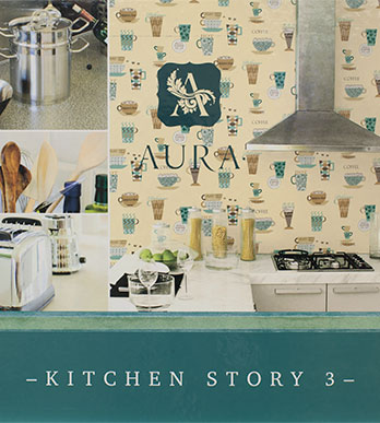 Виниловые обои Aura Kitchen Story 3