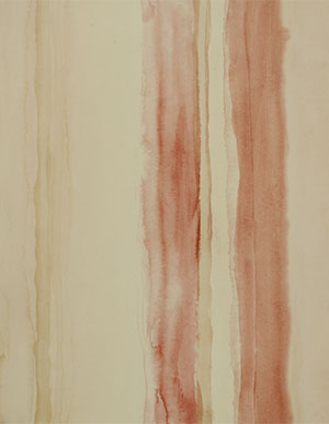 Виниловые обои с вертикальными полосами красно-коричневого и чайного цветов Aura Paradise PA34205