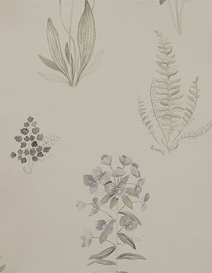 Светлые обои для стен с рисунком в виде растений Aura Paradise PA34229