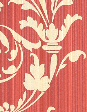 Обои с пурпурно-красной основой и ромбами из цветочных букетов Aura Silk Collection 3 CS27362