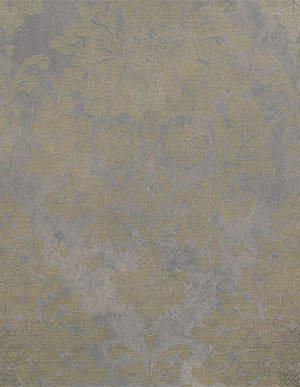 Серо-бежевые обои с дамасками золотистого цвета Aura Silks & Textures MD29418