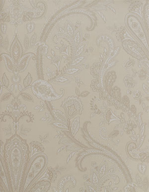 Кремовые обои для стен с растительным рисунком Aura Silks & Textures MD29428