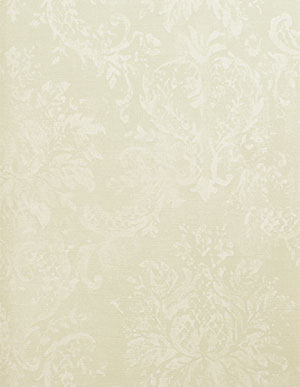 Жемчужного цвета обои для стен с крупными дамасками Aura Stripes & Damasks SD36104