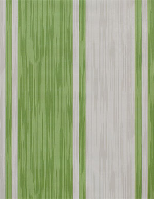 Флизелиновые обои с зелеными и кремовыми вертикальными полосами Aura Sunny Style FD22752