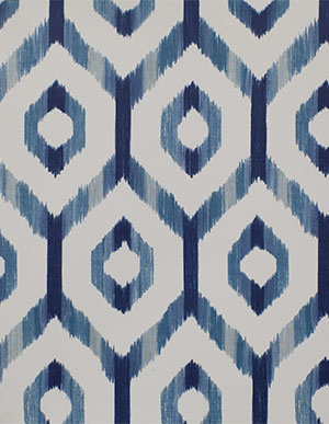 Обои для стен со стилизованной решеткой из синих шестиугольников Aura Sunny Style FD24143