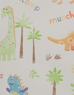 Детские обои для стен с динозаврами Aura Sweet Dreams G45129
