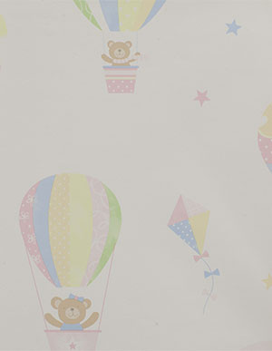 Светлые виниловые обои для детской с воздушным рисунком Aura Sweet Dreams G45133