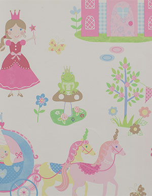 Обои для детской комнаты со сказочными персонажами Aura Sweet Dreams G45143