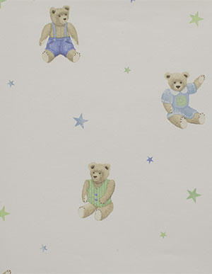 Виниловые обои для детской с плюшевыми медведями Aura Sweet Dreams G45159